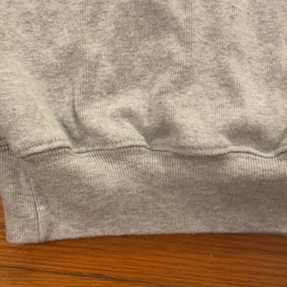 VTG Polo by Ralph Lauren Gray Sweatshirt Raised Felt Lettering USA Flag XL - Picture 10 of 15